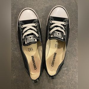 Converse black shoes size 7.5